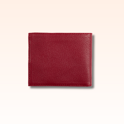 Bifold Leather Wallet Red - MORELET®