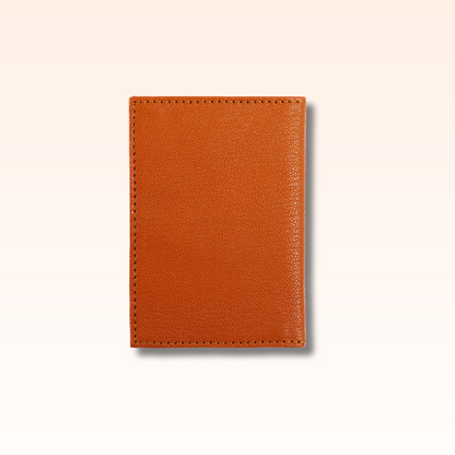 Compact Leather Wallet Orange - MORELET®