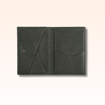 Compact Crocodile Wallet Olive - MORELET®