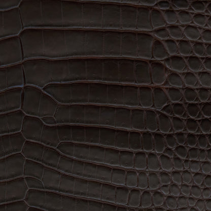 Bifold Crocodile Wallet Chocolate - MORELET®