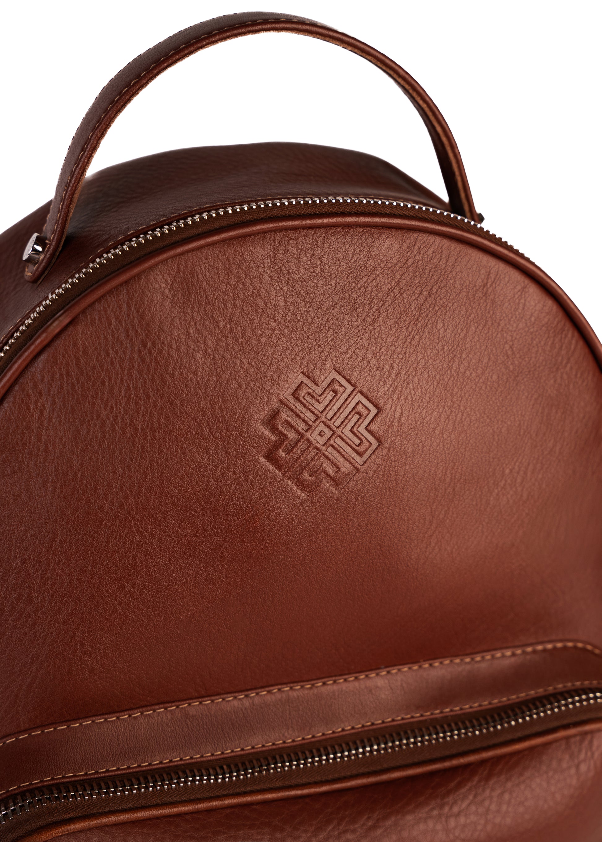 Luxury Leather Backpack Saddle Brown - MORELET®
