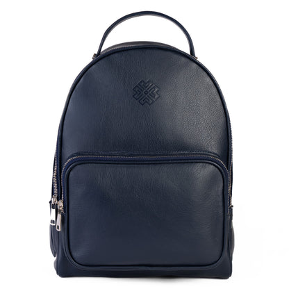 Luxury Leather Backpack Midnight Blue - MORELET®