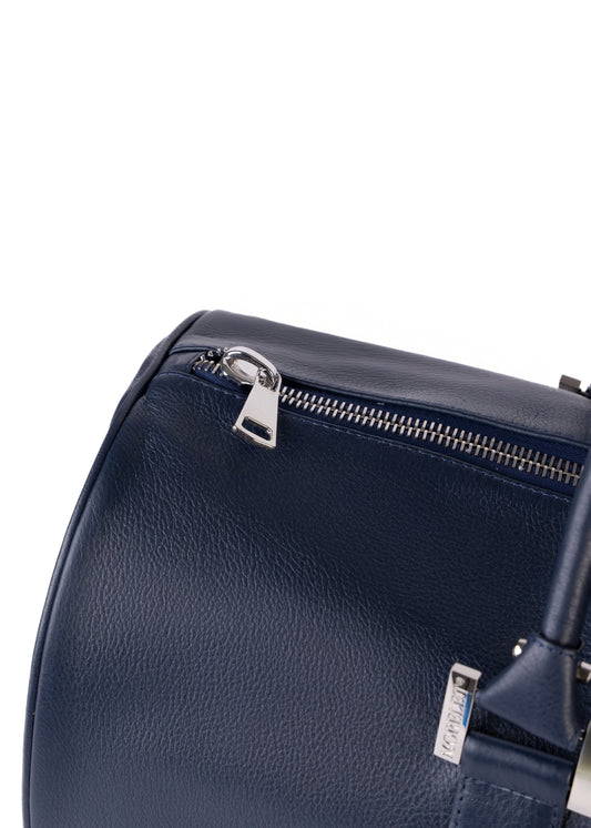 Duffel 55 - Leather Travel Bag Midnight Blue - MORELET®