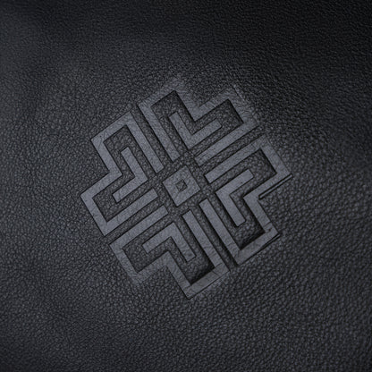 Luxury Leather Backpack Jet Black - MORELET®